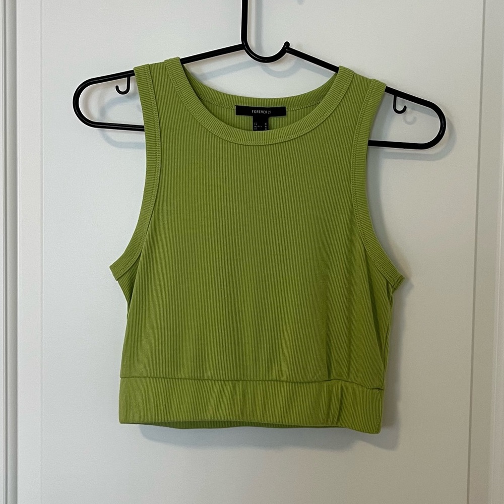 Lime Green Crop Top